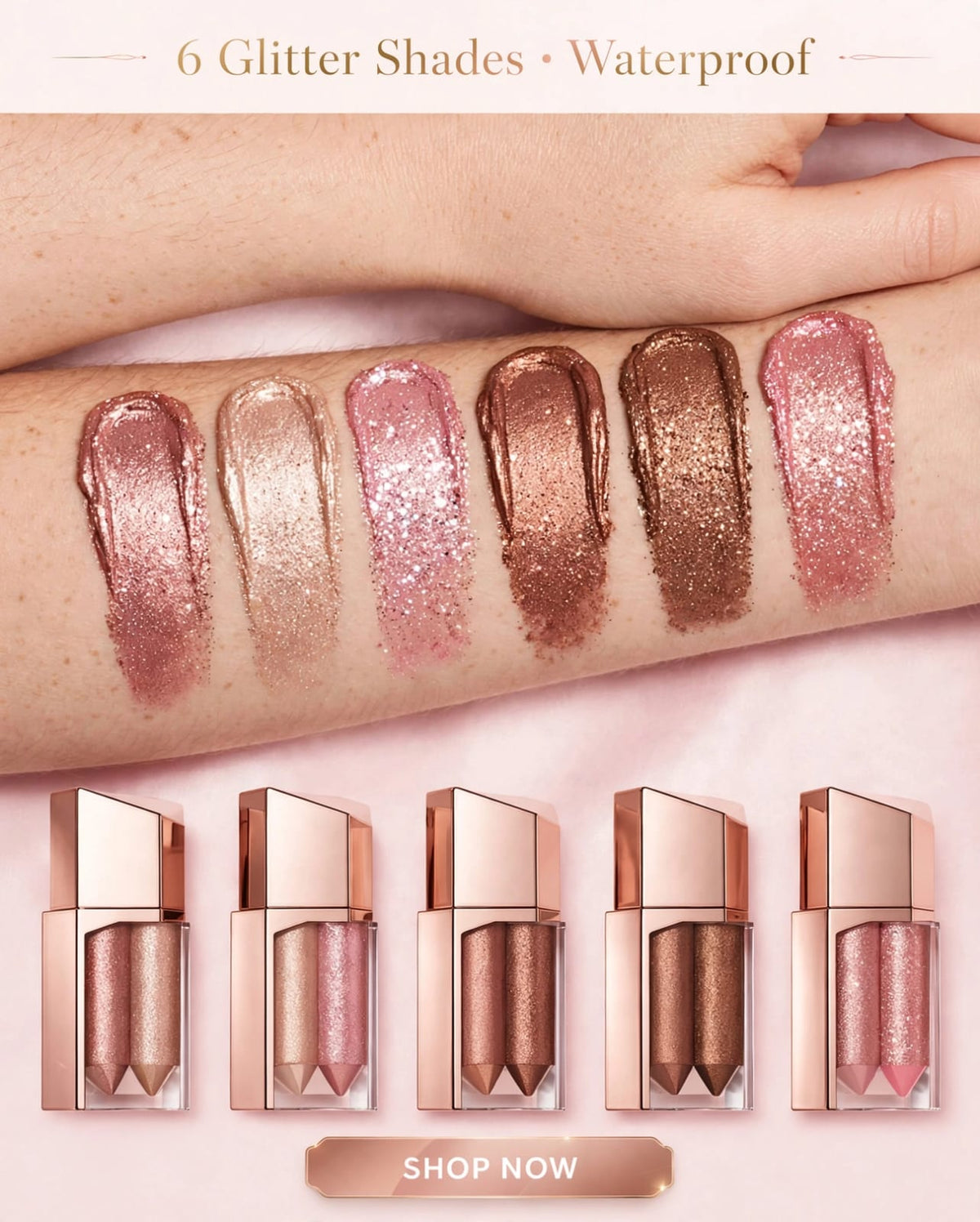 GlimmerStick Dual-Color Eyeshadow Stick - One Swipe Shimmer