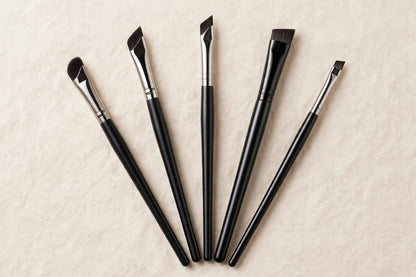 Goldie Precision Wing - 5pcs Ultra-Thin Angled Eyeliner & Brow Brush Set.