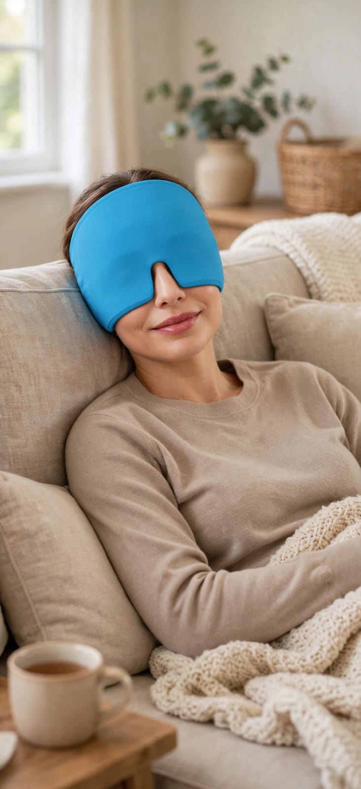 FrostCap 360 Migraine & Headache Relief Cap - Ice Gel Head Wrap