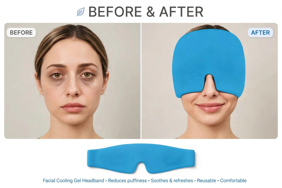 FrostCap 360 Migraine & Headache Relief Cap - Ice Gel Head Wrap