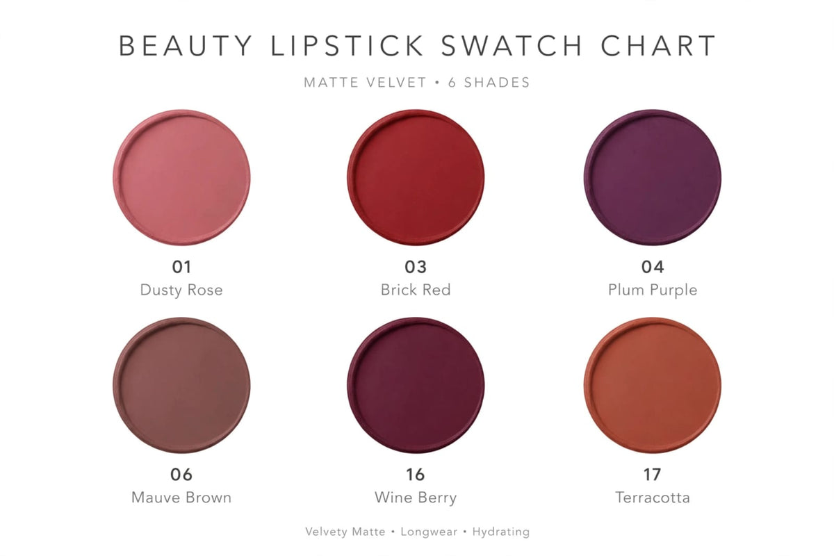 Velvet Kiss - 6pcs Longwear Matt Lip Tint Set