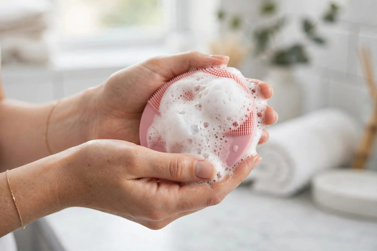 SoftGlow Silicone Facial Cleansing Pad - Deep Cleanse & Gentle Exfoliator