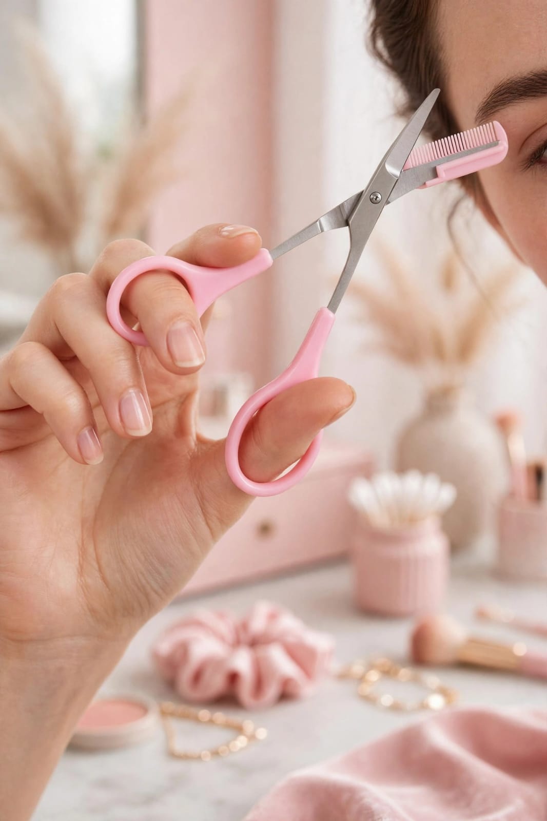 BrowBuddy 2-in-1 Eyebrow Scissors with Comb